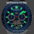 Forsining 172 Fashion Watch Men Skeleton Automatic Mechanical Watch Gold Skeleton Vintage Mens Watch Top Brand Luxury